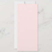 ボースペインのティゾピーチ春バプテスマ招待状ガール 招待状 (裏面)