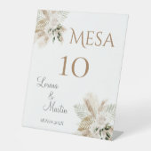 ボースペインのホ結婚のテーブル番号 台座サイン (正面)