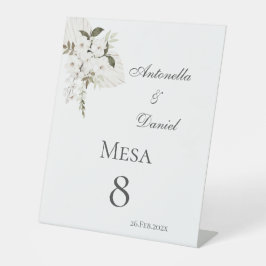 ボースペインのホ結婚のテーブル番号 台座サイン