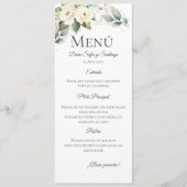 ボースペインのホ結婚ス メニュー (正面)