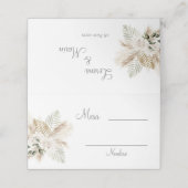 ボースペインのホ結婚座席表 プレイスカード (外部開封)