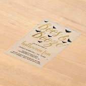 ボース&ブーゼハローウィンパーティ アクリル招待状 (レイダウン)