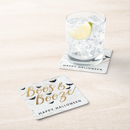ボース&ブーゼハローウィンパーティ スクエアペーパーコースター (インサイチュ)