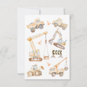 ボーズイエローウォーターカラー建築誕生日 サンキューカード (裏面)