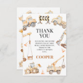 ボーズイエローウォーターカラー建築誕生日 サンキューカード (正面/裏面)