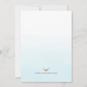 ボーズウッドランドアントラーベビーシャワー 招待状 (裏面)