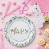 ボーズウッドランドディアベビーシャワー紙プレート ペーパープレート (パーティー)