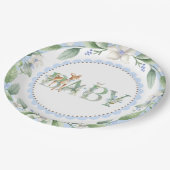 ボーズウッドランドディアベビーシャワー紙プレート ペーパープレート (アングル)