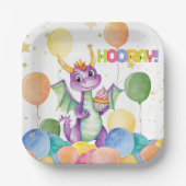 ボーズカワイトモダンラゴンキッズ紙プレート ペーパープレート (正面)