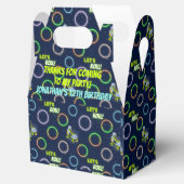 ボーズグリーンブルーネオンライトローラースケートで滑るパーティー フェイバーボックス (オープン)