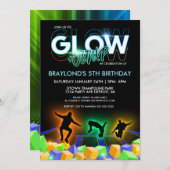 ボーズグロートランポリンパークパーティの招待状 招待状 (正面/裏面)