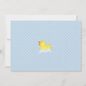 ボーズゴムダッキー(アヒルちゃん)ベビーシャワー招待状 招待状 (裏面)