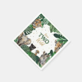 ボーズサファリツーワイルド誕生日 スタンダードカクテルナプキン (角)