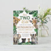 ボーズサファリツーワイルド誕生日 招待状 (スタンド正面)