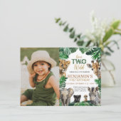 ボーズサファリツーワイルド誕生日 招待状 (スタンド正面)