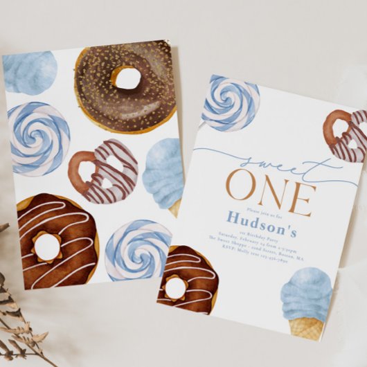 ボーズスウィートワンバースデーパーティ招待状 招待状