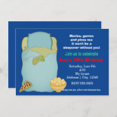 ボーズスリーポバースランバーパーティー誕生日招待状 招待状 (正面/裏面)