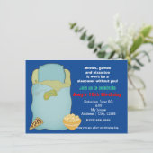 ボーズスリーポバースランバーパーティー誕生日招待状 招待状 (スタンド正面)