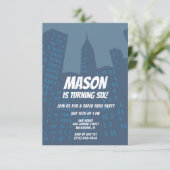 ボーズスーパーヒーローシティバースデーパーティーの招待 招待状 (スタンド正面)