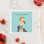 ボーズダッシュンドプールパーティーナプキンス スタンダードカクテルナプキン (インサイチュ)