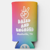 ボーズド婚約したレトロレインボーバチェロレッテ スリム缶クーラー (正面)