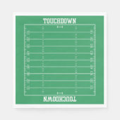 ボーズフットボールグリーンスポーツ誕生日 スタンダードランチョンナプキン (正面)