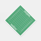 ボーズフットボールグリーンスポーツ誕生日 スタンダードランチョンナプキン (角)