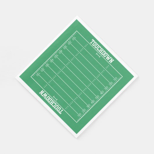 ボーズフットボールグリーンスポーツ誕生日 スタンダードランチョンナプキン (角)