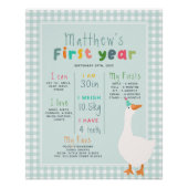 ボーズブルーグースファースト年誕生日マイルストーン ポスター (正面)