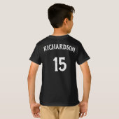 ボーズブルーバスケットボールチーム、プレイヤー名と番号 Tシャツ (裏面フル)