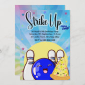 ボーズブルーボーリング絞り染めパーティー 招待状 (正面/裏面)