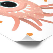 ボーズブルーモンスターエイリアン子供の誕生日ウェルカムサイン ポスター (コーナー)