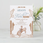 ボーズブロンコファーストRodeo 1st誕生日招待状 招待状 (スタンド正面)