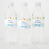 ボーズプールパーティー誕生日 ペットボトルラベル (ボトル)