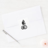 ボーズマウンテンバイクTシャツプレゼントMTB スクエアシール (封筒)