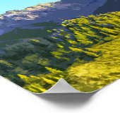 ボーズマンモンタナマウンテンズヴィンテージ ポスター (角)