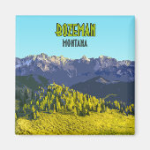 ボーズマンモンタナマウンテンズヴィンテージ マグネット (正面)