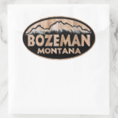 ボーズマンモンタナ木製の楕円形のシール 楕円形シール (バッグ)