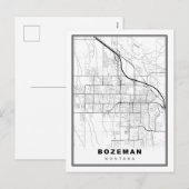 ボーズマン地図 シーズンポストカード (正面/裏面)