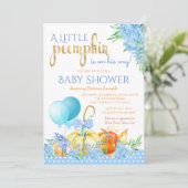 ボーズリトルカボチャ秋ベビーシャワー招待状 招待状 (スタンド正面)