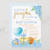 ボーズリトルカボチャ秋ベビーシャワー招待状 招待状 (正面/裏面)