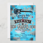 ボーズロックスターバースデーパーティ招待状 招待状 (正面)