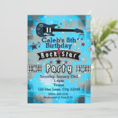 ボーズロックスターバースデーパーティ招待状 招待状 (スタンド正面)