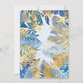 ボーズワイルドワンブルーサファリ1st誕生日パーティー 招待状 (裏面)