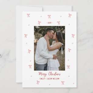 ボーズ結婚婚約ホリディフォト シーズンカード