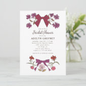 ボーズ&フラムマゼンタコケットブライダルシャワー 招待状 (スタンド正面)