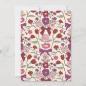 ボーズ&フラムマゼンタコケットブライダルシャワー 招待状 (裏面)