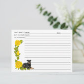 ボーセロンイエローローズレシピカード (スタンド正面)