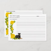 ボーセロンイエローローズレシピカード (正面/裏面)