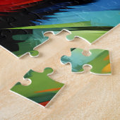 ボーセロンドッグポートレートアクリルアートプリントドッグ恋人 ジグソーパズル (側面)